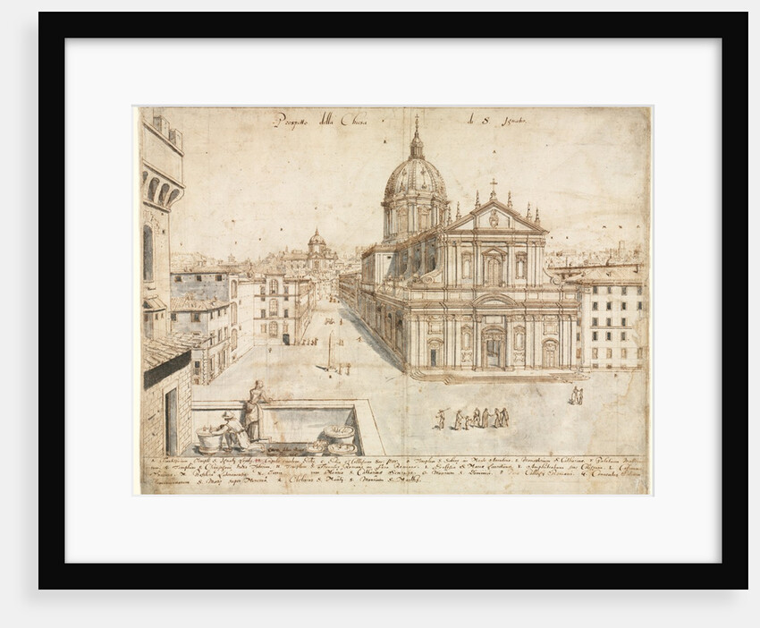 Eighteen Views of Rome: The Church of SantIgnazio, 1665 by Lievin Cruyl