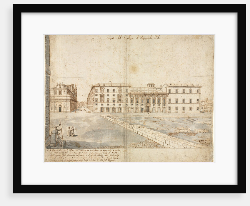 Eighteen Views of Rome: The Collegio di Propaganda Fide?, 1665 by Lievin Cruyl