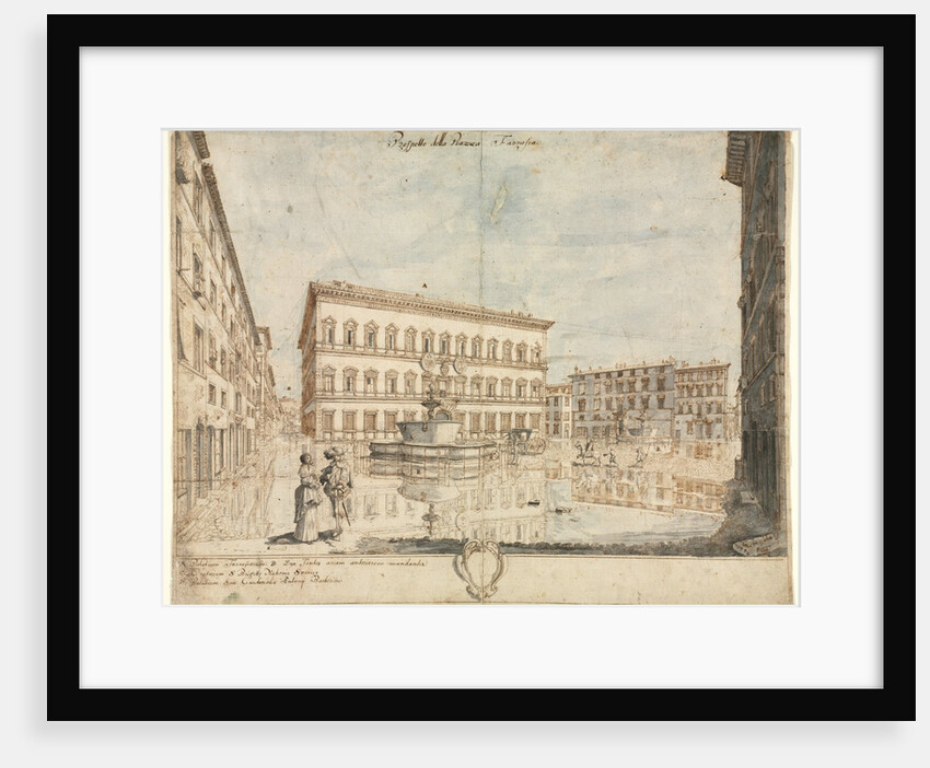 Eighteen Views of Rome: The Piazza Farnese, 1664 by Lievin Cruyl