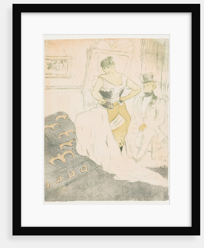 Elles: Woman In a Corset, 1896 by Henri de Toulouse-Lautrec