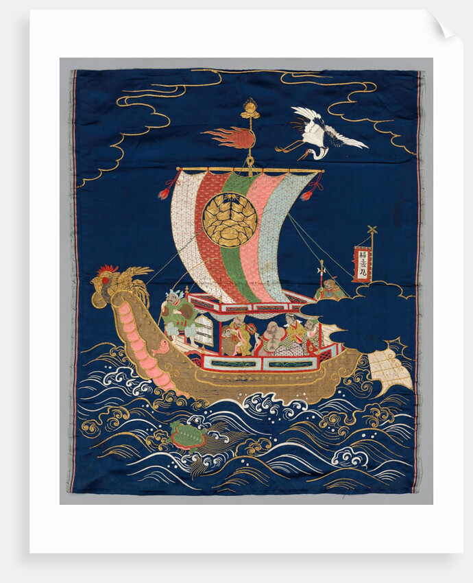 Embroidered Fukusa, late 1800s-early 1900s by Unknown