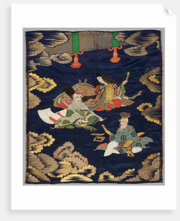 Embroidered Fukusa, late 1800s-early 1900s by Unknown