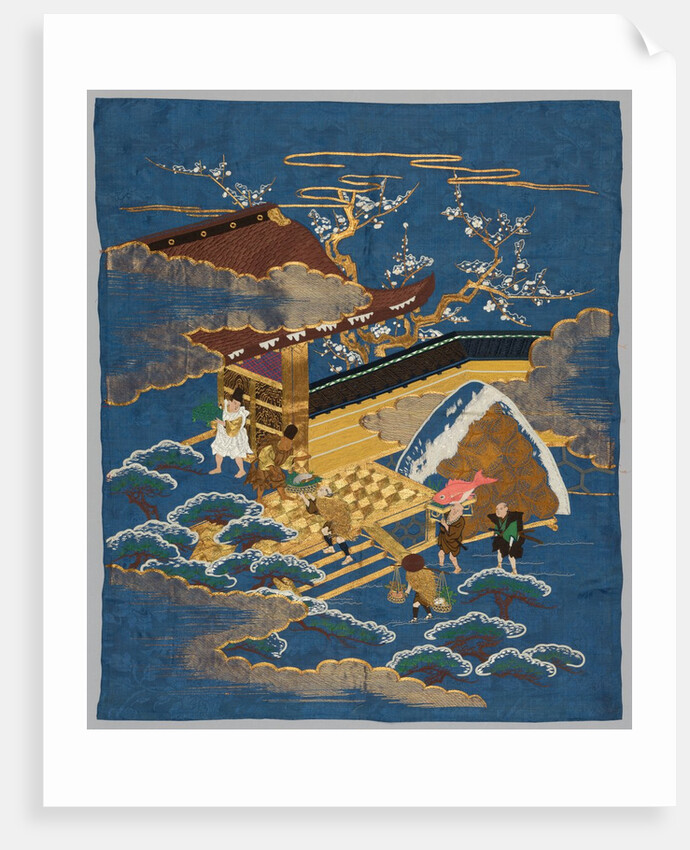 Embroidered Fukusa, late 1800s-early 1900s by Unknown