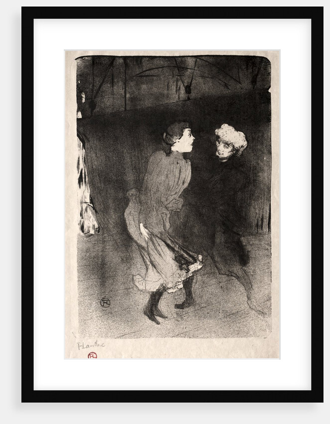 Emilienne dAlecon and Mariquita of the Follies-Bergère, 1893 by Henri de Toulouse-Lautrec