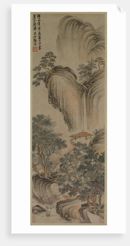 Empty Arbor and Rapid Waterfall, 1468 by Zhang Ning