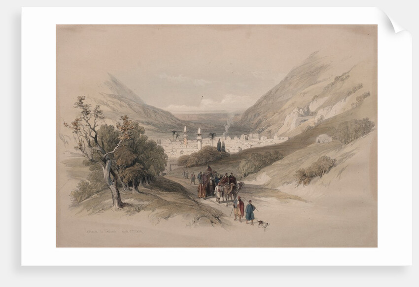 Entrance to Nablus, 1839 by David Roberts