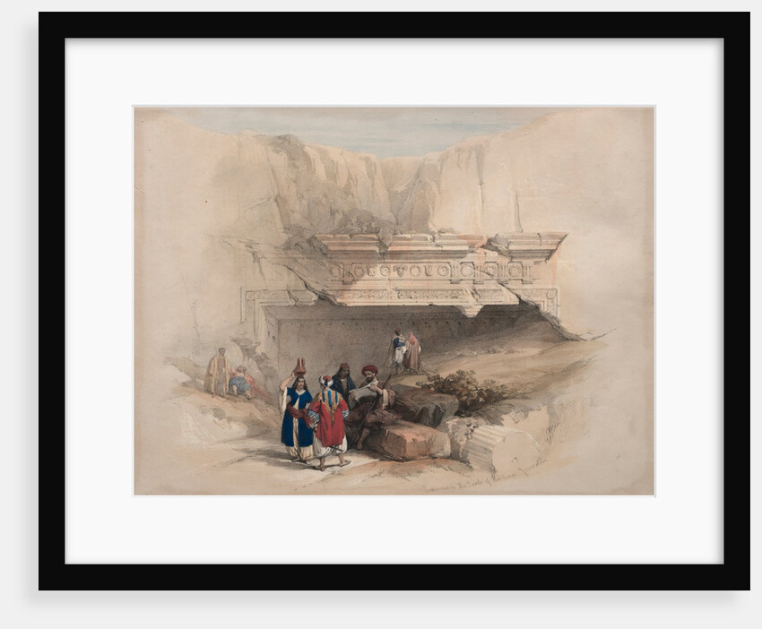 Entrance to the Tombs of the Kings, Jerusalem, 1839 by David Roberts