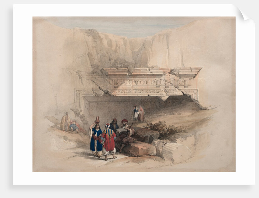 Entrance to the Tombs of the Kings, Jerusalem, 1839 by David Roberts