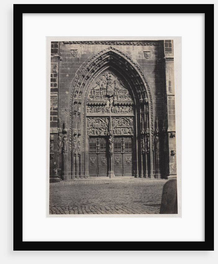 Entrance, St. Lorenz Cathedral, Nuremberg, c. late 1850's by Schrag (attributed to)