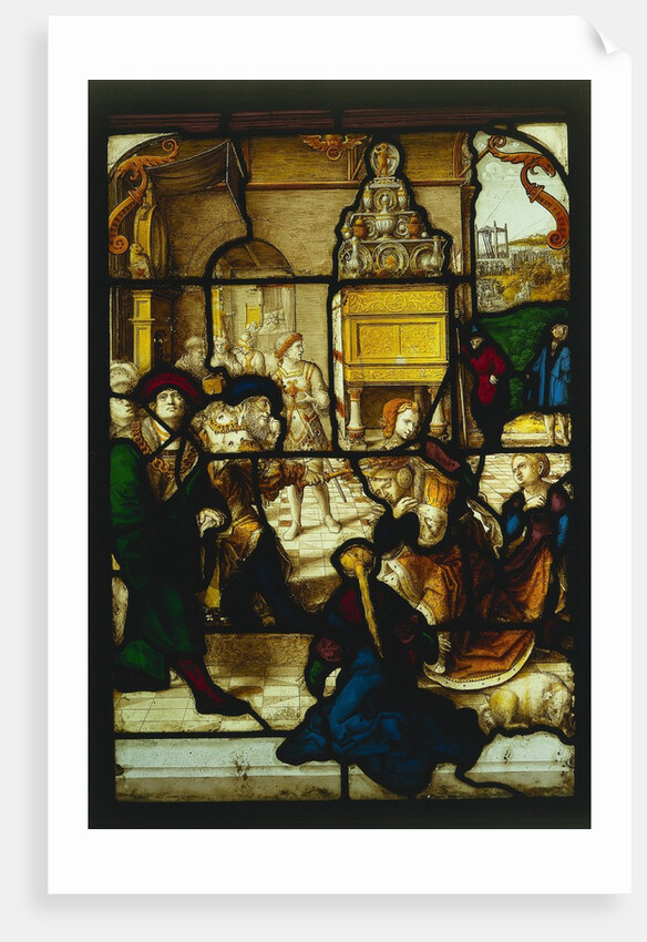 Esther before Ahasuerus, c. 1530 by Dirk Vellert