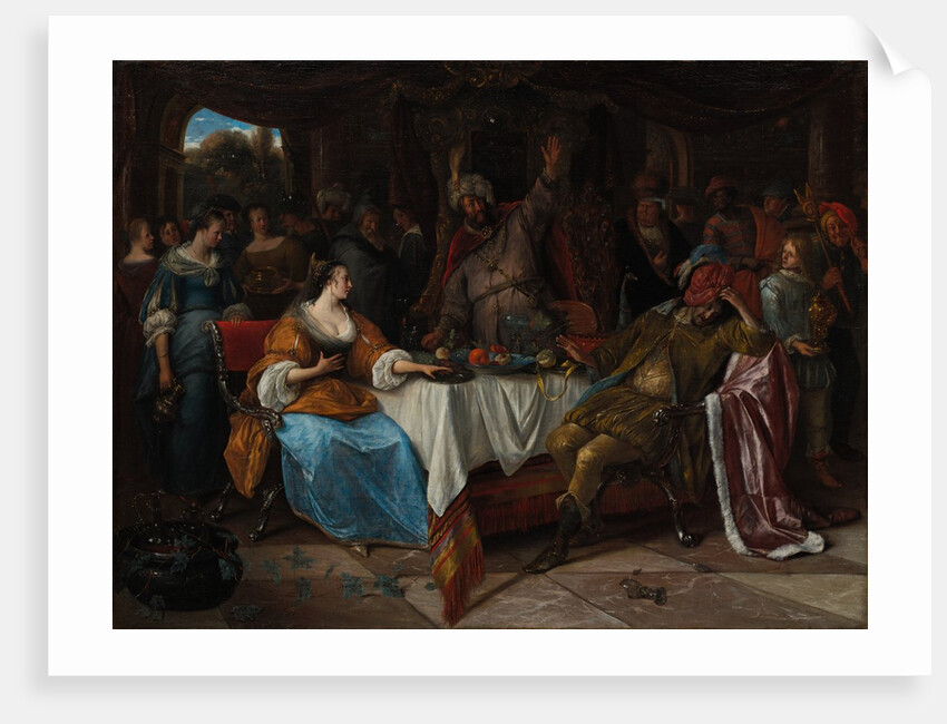 Esther, Ahasuerus, and Haman, c. 1668 by Jan Steen