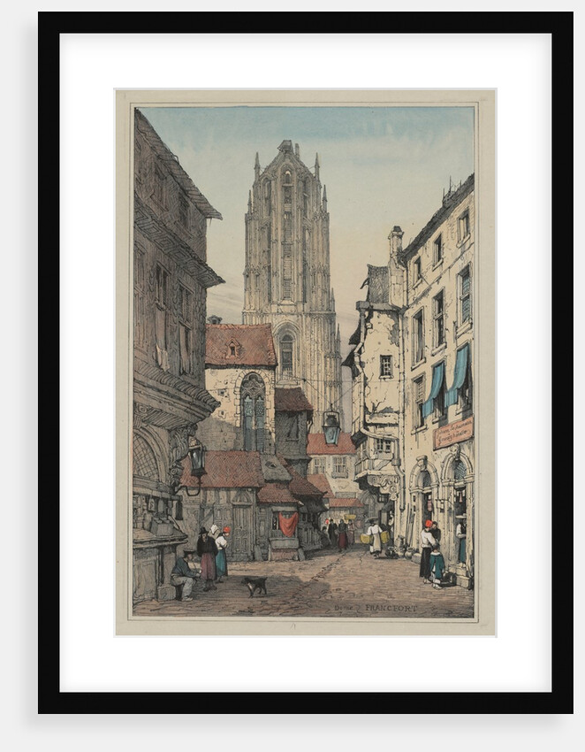 Facisimilies of Sketches made in Flanders and Germany: Dome, Francfort, c. 1833 by Samuel Prout