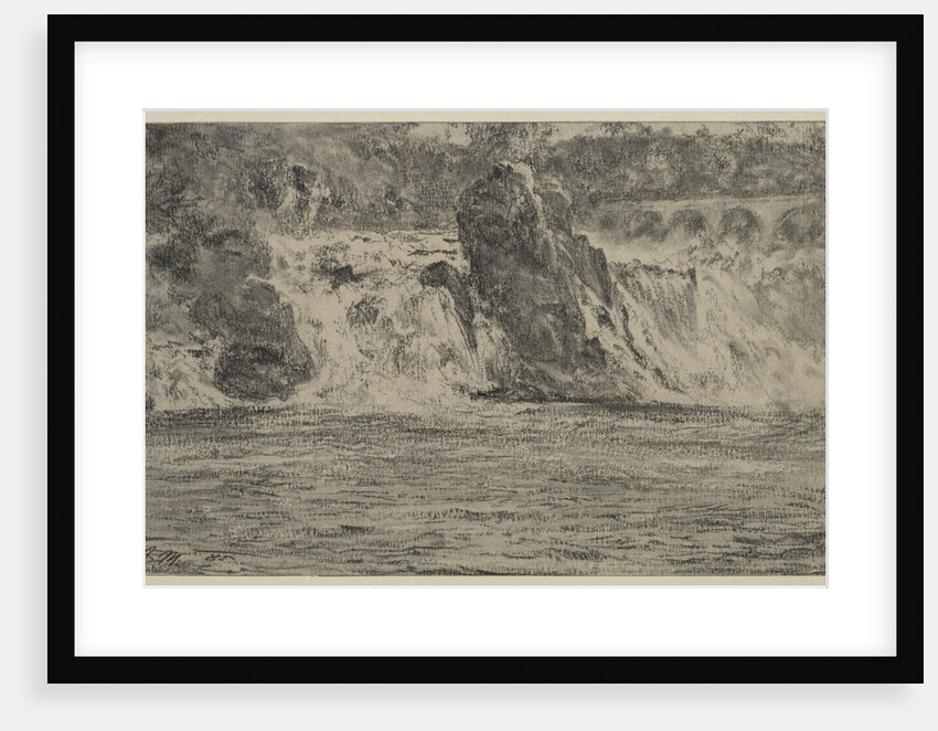 Falls of the Rhine at Schaffhausen, 1885 by Adolph von Menzel
