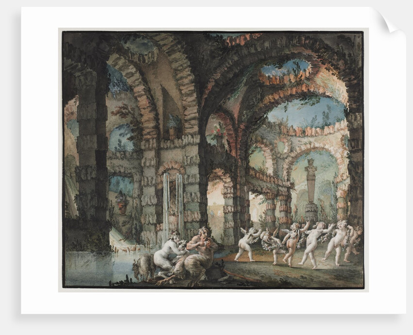 Family of Satyrs with Dancing Cherubs, c. 1775-1776 by Giovanni David