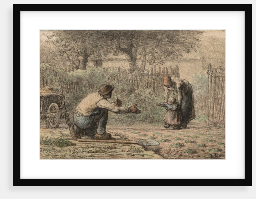 First Steps, c. 1858-1866 by Jean-François Millet