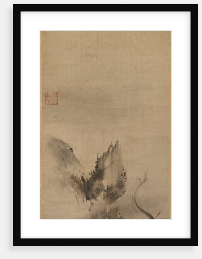 Fish and Rock, 16th century by Rinkyo