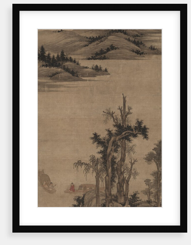 Fishermen-Hermits in Stream and Mountain, 1300s by Wu Zhen