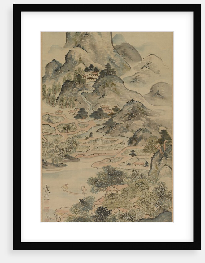 Fishing in Springtime, 1700s by Ike Taiga