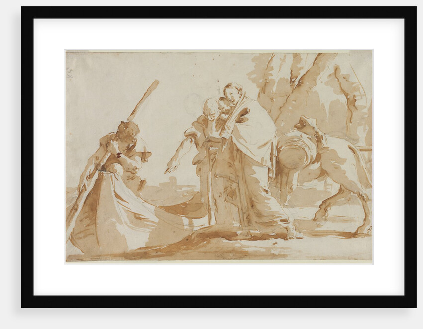 Flight into Egypt: The Embarkment of the Holy Family, c. 1735 by Giovanni Battista Tiepolo