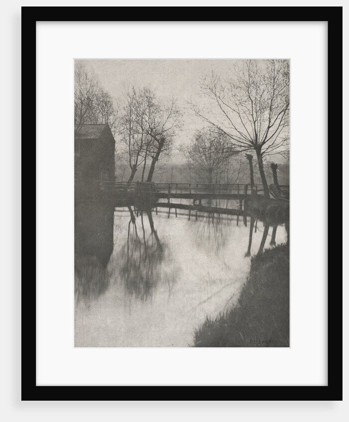 Footbridge Near Chingford, from The Compleat Angler, 1888 by Peter Henry Emerson; Sampson Low