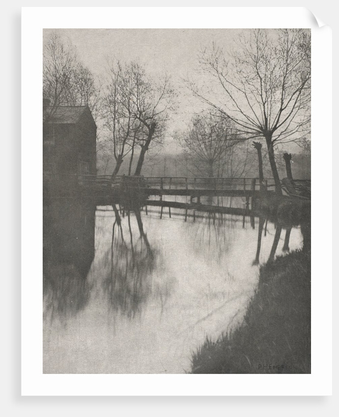 Footbridge Near Chingford, from The Compleat Angler, 1888 by Peter Henry Emerson; Sampson Low