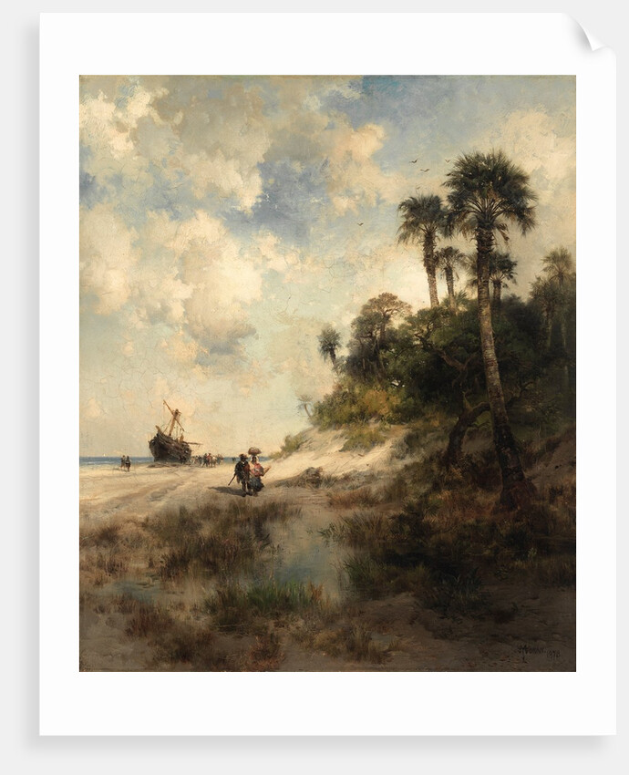 Fort George Island, Florida, 1878 by Thomas Moran