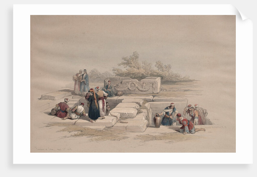 Fountain at Cana, 1839 by David Roberts