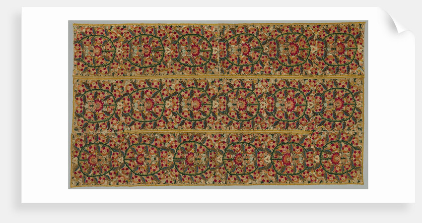 Four Borders from a Bedspread, 1700s by Unknown