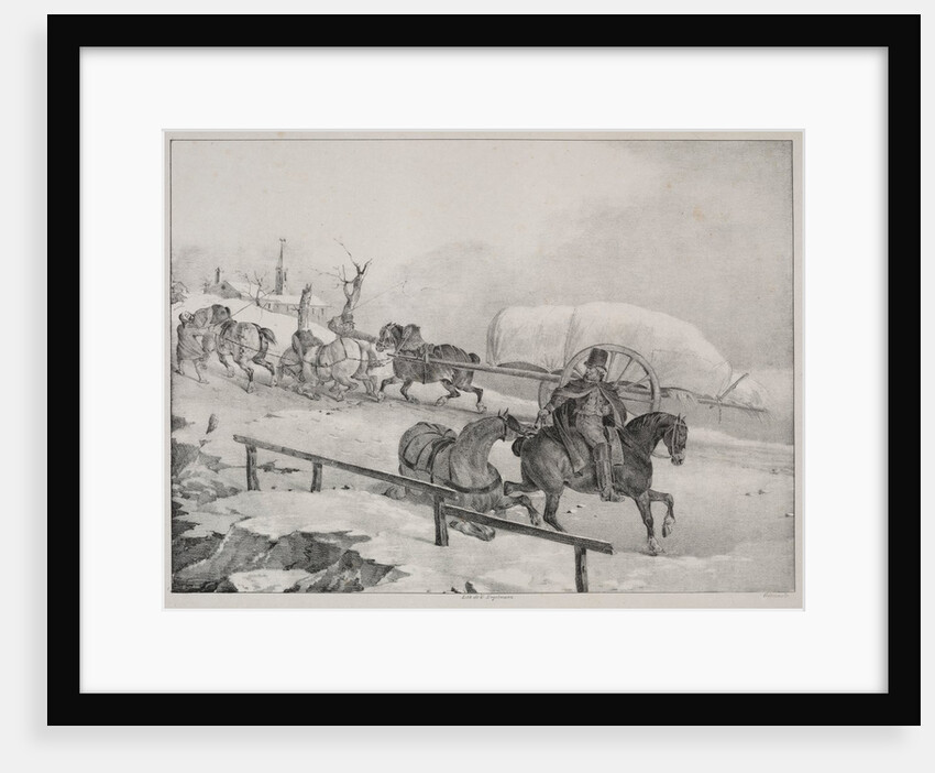 Four Diverse Subjects: Wagon climbing a Hill by Théodore Géricault
