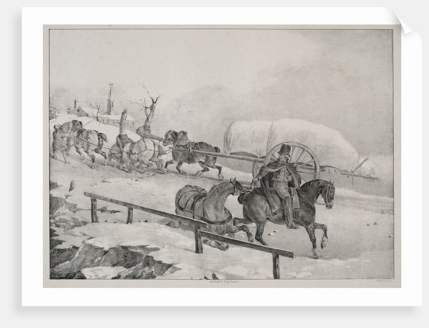 Four Diverse Subjects: Wagon climbing a Hill by Théodore Géricault
