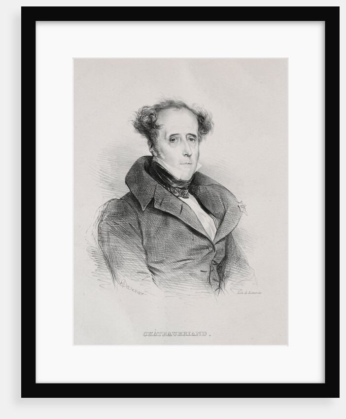 François René Auguste Victome de Châteaubriand by Achille Devéria
