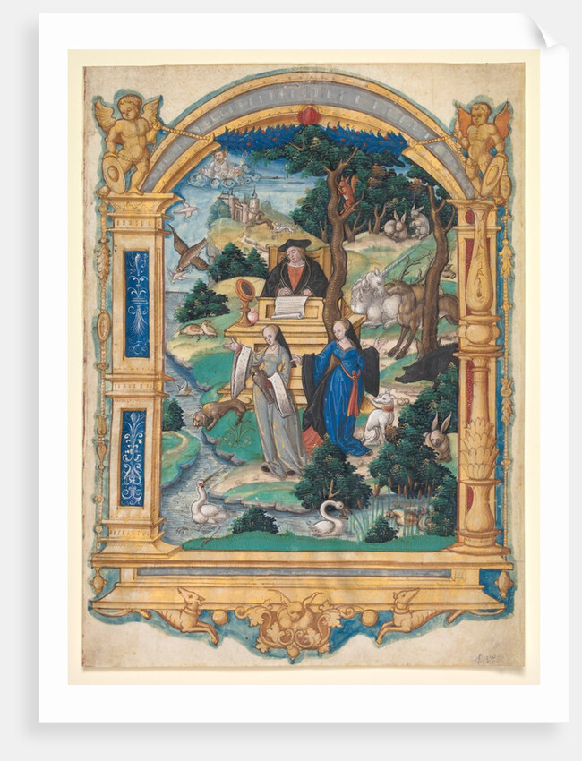 Frontispiece Miniature from the Manuscript of a Poem by Guillaume Crétin?, c. 1537-1540 by Master of Francis I