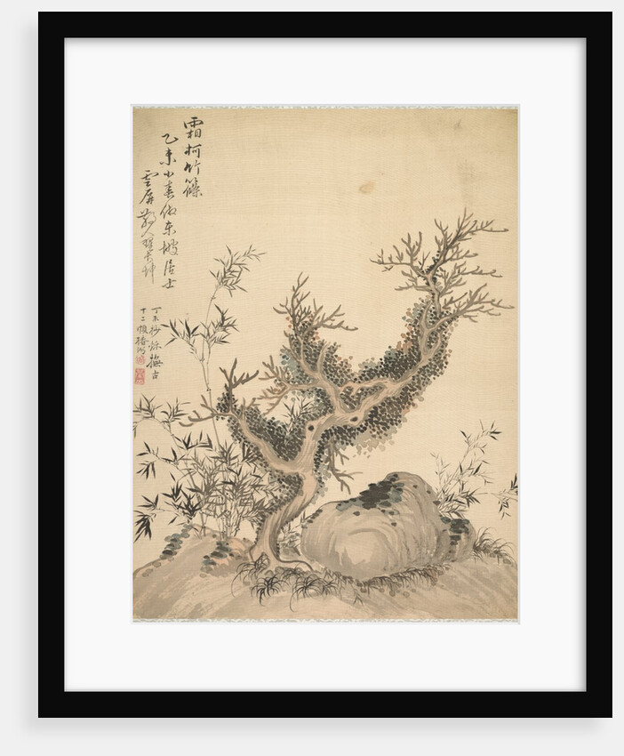Frosted Branches and Dwarf Bamboo, 1847 by Tsubaki Chinzan