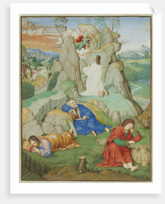 Full Page Miniature: The Agony in the Garden, 1490-1500 by Timoteo Viti (probably)