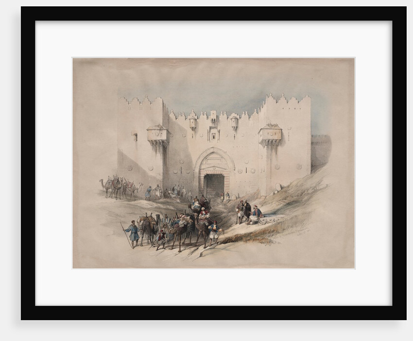 Gate of Damascus, Jerusalem, 1839 by David Roberts