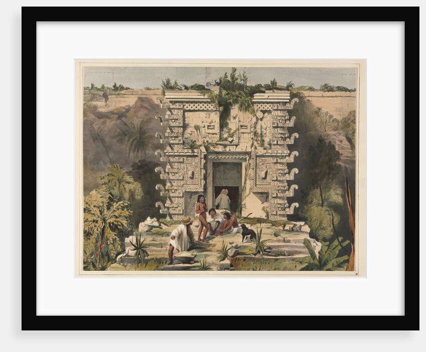 Gateway of the Great Teocallis, Uxmal by Frederick Catherwood