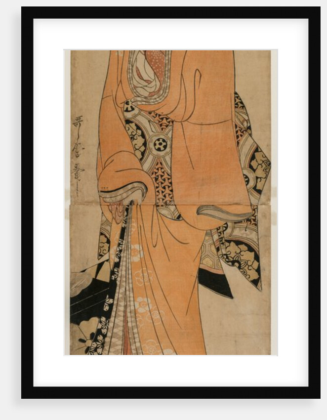 Geisha Standing Beside a Shamisen Case, c. 1810 by Utamaro II
