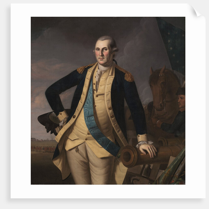 George Washington at the Battle of Princeton, c. 1779 by Charles Willson Peale; Workshop
