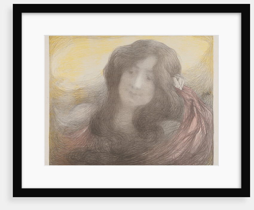 Girl with Long Hair, c. 1898 by Edmond François Aman-Jean