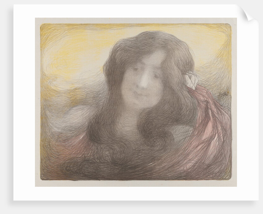 Girl with Long Hair, c. 1898 by Edmond François Aman-Jean