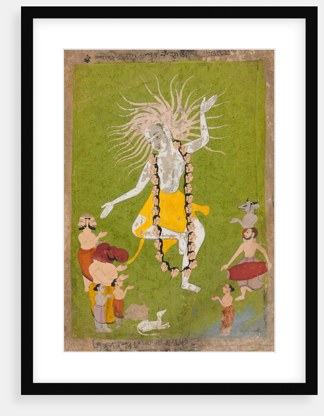 God Shiva in His Ferocious Aspect as Mahakala Dancing, c. 1700-1710 by Unknown