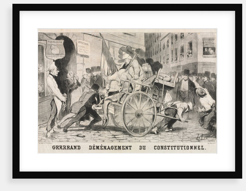 Great Removal of the Constitutional Establishment, 1846 by Honoré Daumier; Aubert