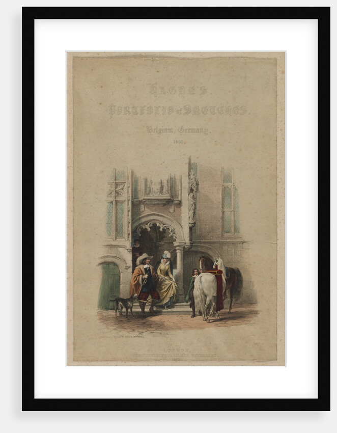 Haghe's Portfolio of Sketches. Belgium. Germany, vol. III: Title Page, on a door…Bruges, 1850 by Louis Haghe; Thomas McLean