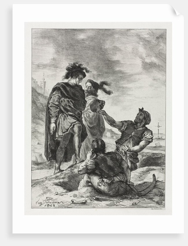 Hamlet: Hamlet and Horatio with the Grave Diggers, 1843 by Eugène Delacroix