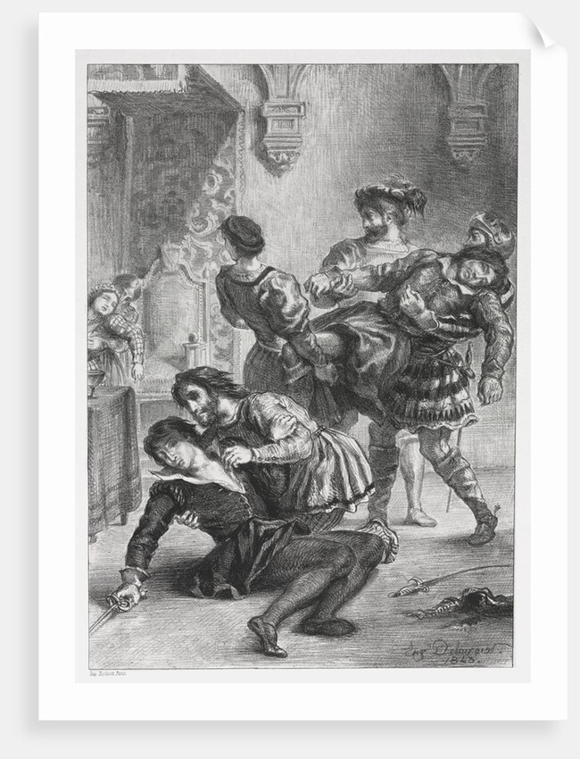 Hamlet: The Death of Hamlet, 1843 by Eugène Delacroix