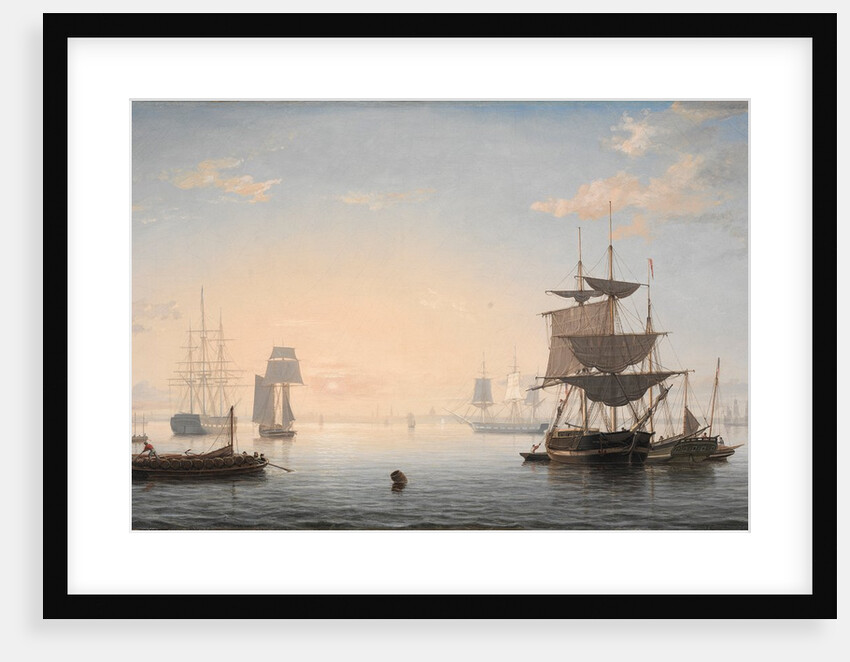 Harbor of Boston, with the City in the Distance, c. 1846-1847 by Fitz Henry Lane