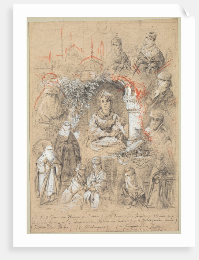 Harem Women, 1800s by Anonymous