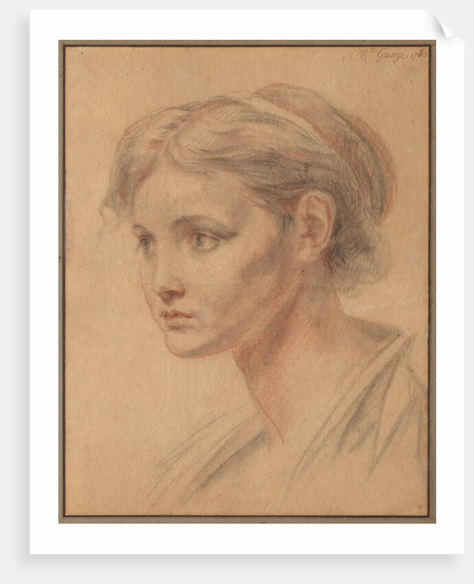Head of a Girl, 1763 by Jean-Baptiste Greuze