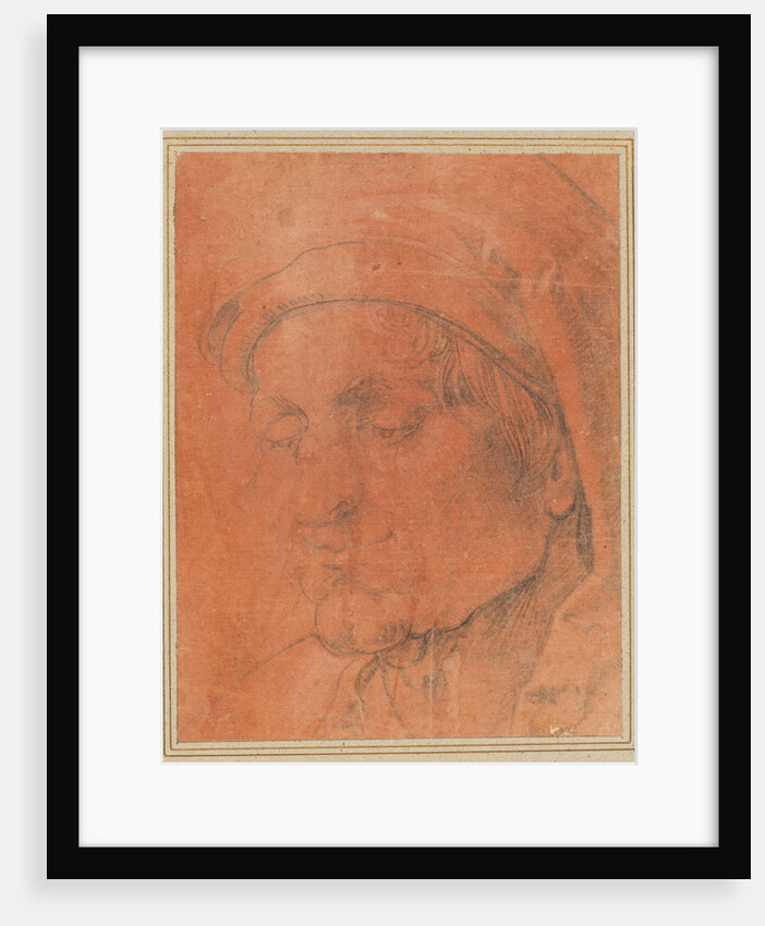 Head of a Man in a Cap, 16th century by Anonymous; Albrecht Dürer