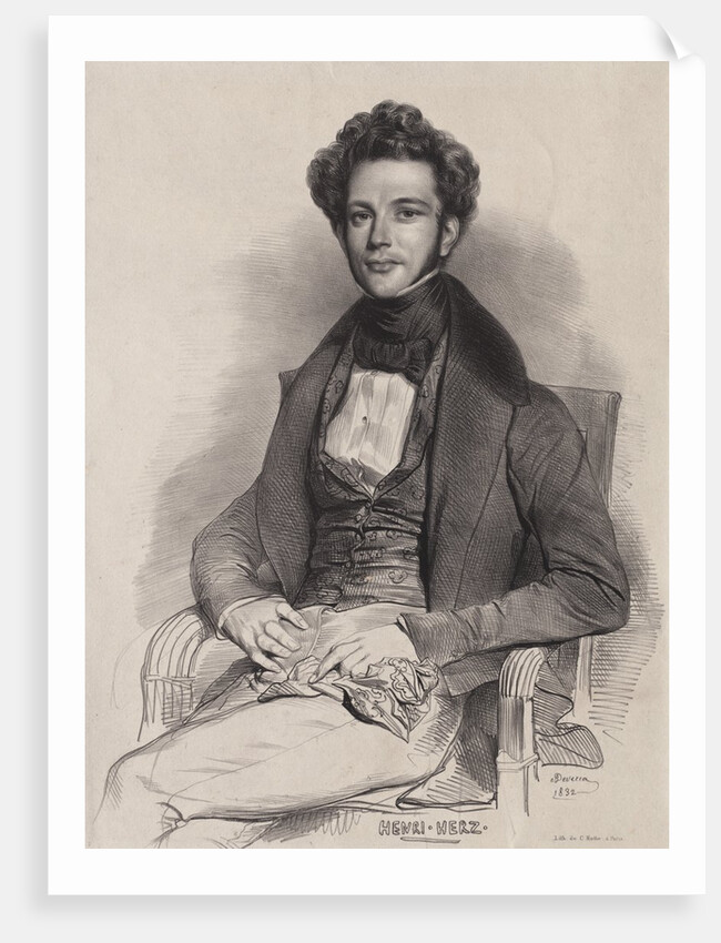 Henri Herz, Pianist, 1832 by Achille Devéria